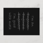 Funny Engineer Postkarte (Vorderseite)
