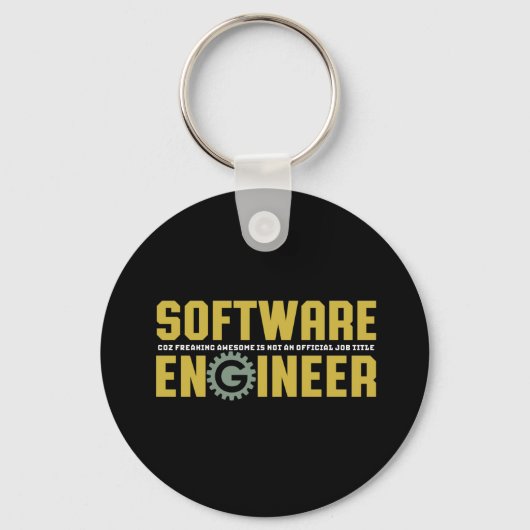 Funny Engineer Software Engineering und Programmie Schlüsselanhänger (Vorderseite)