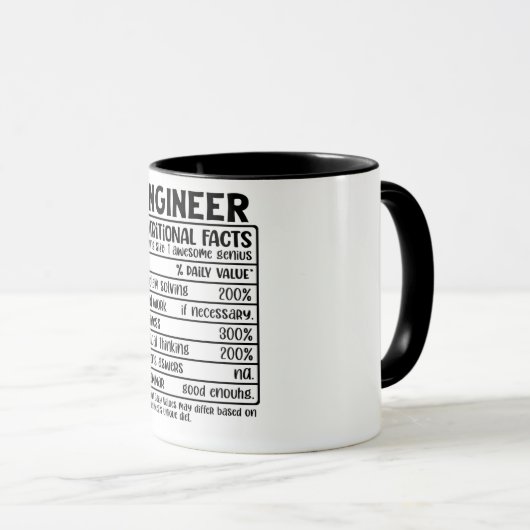 Funny Engineer Tasse (VorderseiteRechts)