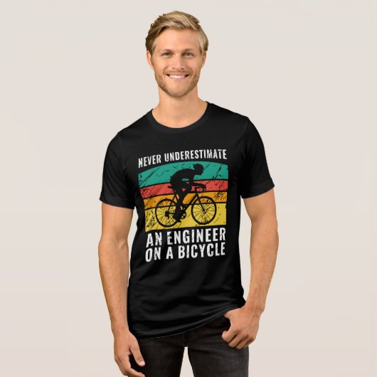 Funny Engineer Tee for Dad, Engineer Cyclist Gift (Vorderseite voll)