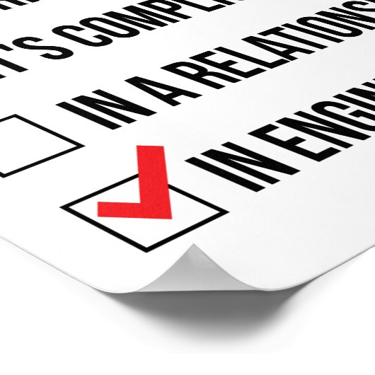 Funny Engineering Poster (Ecke)