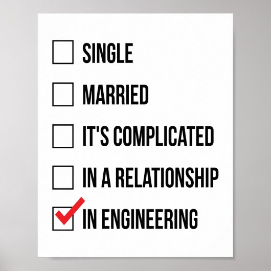 Funny Engineering Poster (Vorne)