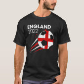 Funny England 2022 Fußball Team Lover Britische Fl T-Shirt (Vorderseite)