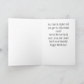 Funny English Bulldog Birthday Card Karte (Innenseite)