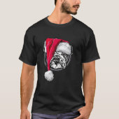 Funny English Bulldog Christmas dog gift T-Shirt (Vorderseite)