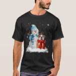 Funny English Bulldog Christmas Snowman Weihnachte T-Shirt<br><div class="desc">Funny English Bulldog Christmas Snowman Christmas Pajama</div>