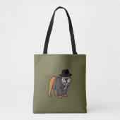 Funny English Bulldog Detection Tote Bag Tasche (Vorderseite)