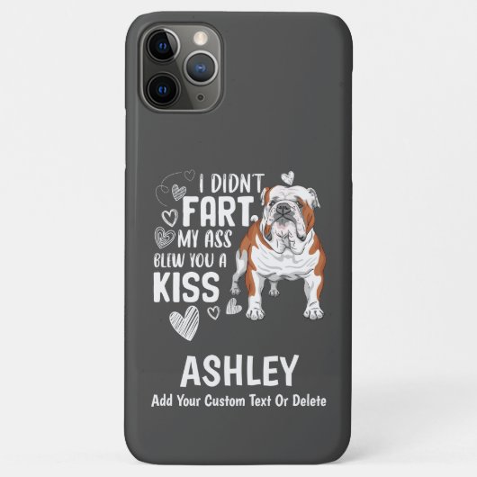 Funny English Bulldog Furz Kiss Cool Dog Lover Case-Mate iPhone Hülle (Rückseite)