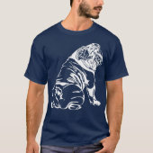 Funny English Bulldog Hundertgeschenk T-Shirt (Vorderseite)