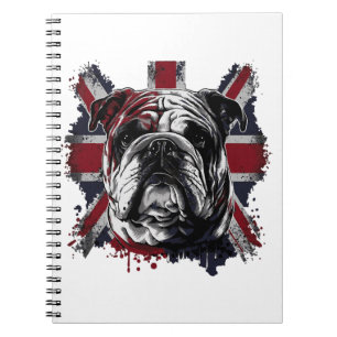 Funny English Bulldog Notizblock