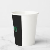 Funny English Bulldog Red Kariert Christmas Dog Li Pappbecher (Links)