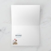 Funny English Bulldog Weihnachten Karte (Innenseite)