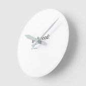 Funny English Definitionen: Godspeed Runde Wanduhr (Winkel)