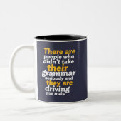 Funny English Grammatik Hier sind sie ihre Zweifarbige Tasse (Links)