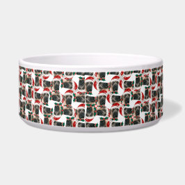 Funny English Mastiff Name Christmas Pattern Napf