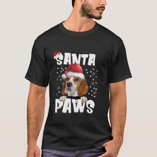 Funny English Pointer Christmas Lights Tree Dog Lo T-Shirt (Vorderseite)