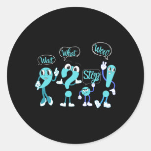 Funny English Punctuation Design Sticker