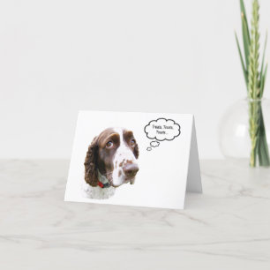 Funny English Springer Leckerei Card Karte