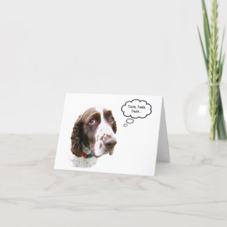 Funny English Springer Leckerei Card Karte
