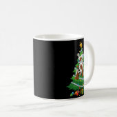 Funny English Springer Spaniel Dog Christmas Tree Kaffeetasse (VorderseiteRechts)