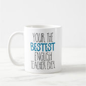 Funny English Teacher Bestest Ever Kaffeetasse (Links)