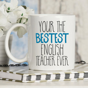 Funny English Teacher Bestest Ever Kaffeetasse
