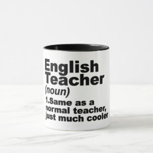 Funny English Teacher Definition Tasse