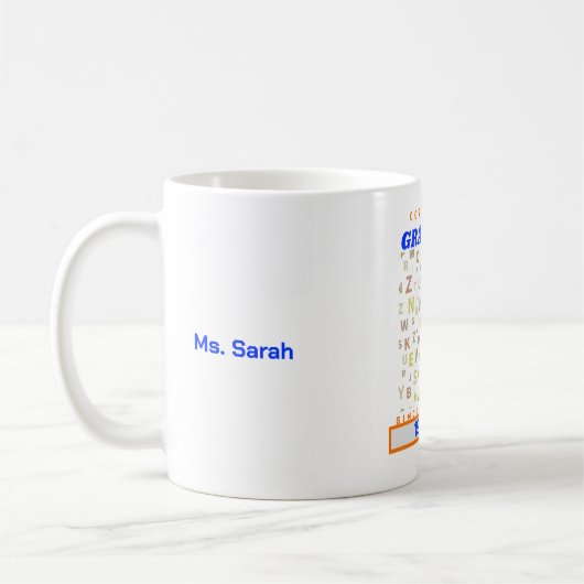 Funny English Teacher - Korrektur Ihrer Grammatik Kaffeetasse (Links)