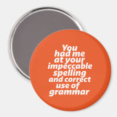 Funny English Teacher Spaß Korrekte Verwendung von Magnet (Vorderseite/Rückseite)