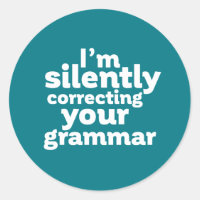 Funny English Teacher Stille korrigiert Grammatik