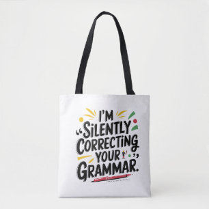 Funny English Teacher: Stilvolles Grammatikdesign  Tasche