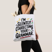 Funny English Teacher: Stilvolles Grammatikdesign  Tasche (Von Nahem)