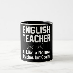 Funny English Teacher Zweifarbige Tasse