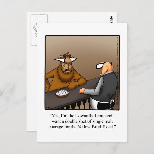 Funny Enmuvation Spaß Postcard Postkarte (Vorne/Hinten)