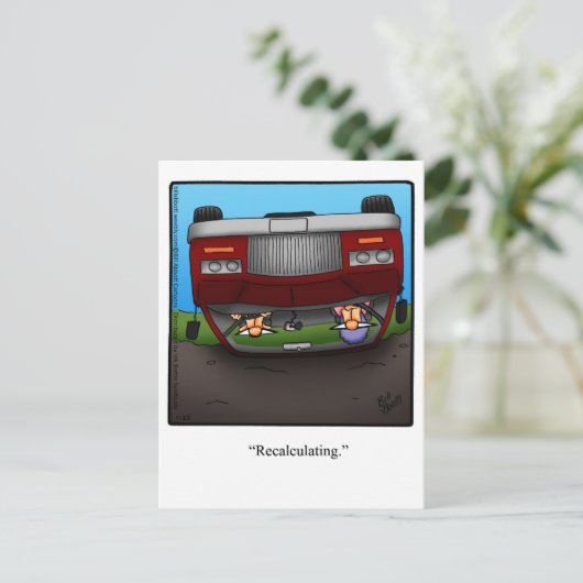 Funny Enmuvation Spaß Postcard Postkarte (Stehend Vorderseite)