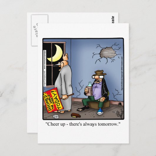 Funny Enmuvation Spaß Postcard Postkarte (Vorne/Hinten)