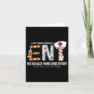 Funny Ent Nurse Ohrnase Throat wir wirklich Nose u Karte