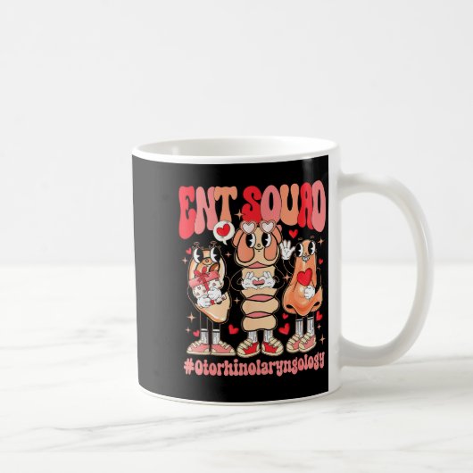 Funny Ent Squad Otolaryngologist Ent Valentines Da Kaffeetasse (Rechts)
