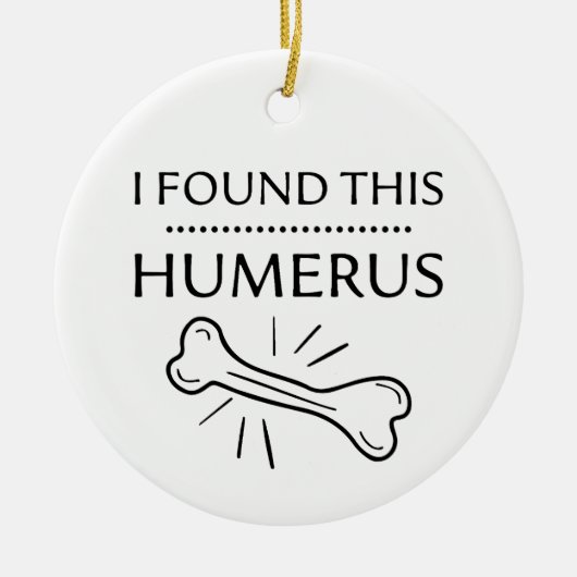 Funny Entdeckungen, fand ich diese Humerus Geschen Keramik Ornament (Vorne)