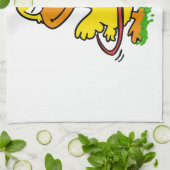 Funny Entenhula| Hintergrundfarbe auswählen Geschirrtuch (Gefaltet)