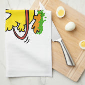 Funny Entenhula| Hintergrundfarbe auswählen Geschirrtuch (Viertel Falte)