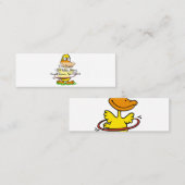 Funny Entenhula| Hintergrundfarbe auswählen Mini Visitenkarte (Vorne/Hinten)