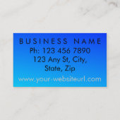 Funny Entertainer Visitenkarte (Rückseite)