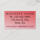 Funny Entertainer Visitenkarte (Rückseite)