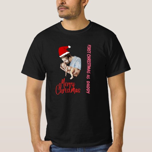 Funny entwirft meine ersten frohen Weihnachten als T-Shirt (Vorderseite)