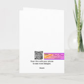 Funny Environmental CFL Christmas Card Feiertagskarte (Rückseite)