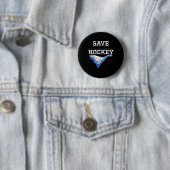 Funny Environmental Protection Gerettet Hockey Pla Button (Beispiel)