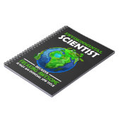 Funny Environmental Scientist Earth Science Spaß Notizblock (Linke Seite)