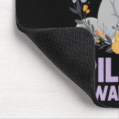 Funny Epilepsy Awareness Blume Elephant Ribbon 1 Mousepad (Ecke)