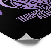 Funny Epilepsy Awareness Mein Gehirn technisches D Poster (Ecke)